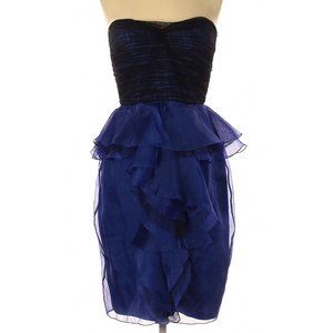 Jason Wu Ruched Lace Strapless Cocktail Dress